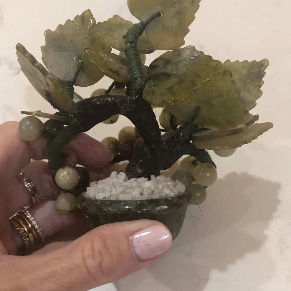 Jade Bonsai Tree- vintage miniature